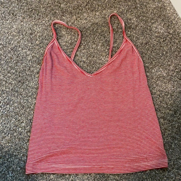 Brandy Melville Tops - Red & White striped tank top